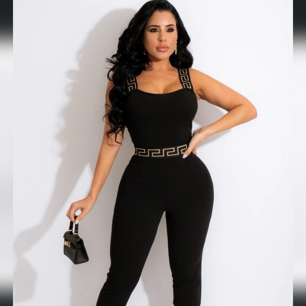 Palazzo Black Jumpsuit